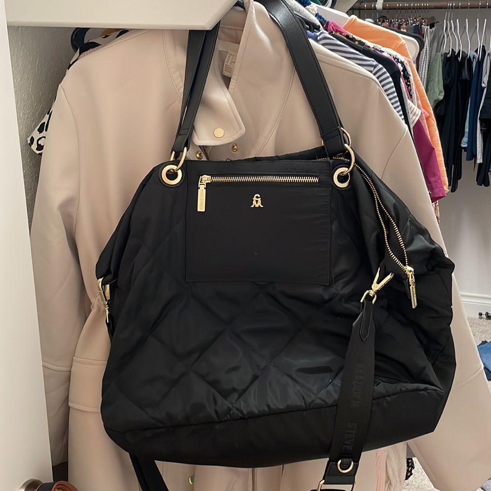 Steve Madden Black Slouchy Bag
